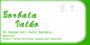 borbala valko business card